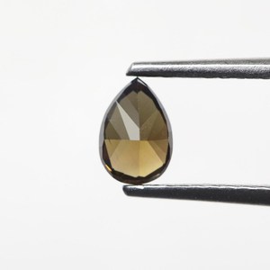0,31 Ct Rústico Marrón Oscuro Pera Modificada Corte Brillante Joyería Personalizada Única Piedra de Diamante Suelta Natural para Diseños de Anillos - Product Image 4