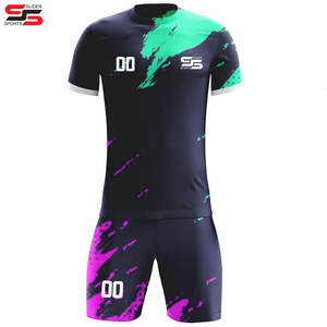 Uniformes de fútbol unisex personalizados superventas de fabricante pakistaní, camisetas y pantalones cortos de equipo de fútbol de nuevo estilo - Product Image 5