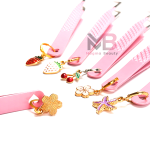 แหนบหนีบขนตาปลอมรูปการ์ตูนสินค้ามาใหม่คีมหนีบขนตาโลโก้สวยงามทำจากสเตนเลสสตีล - Product Image 5