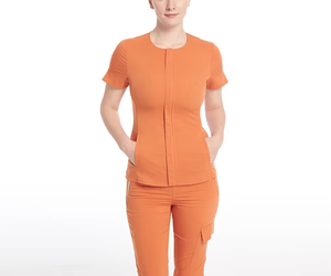 Gran oferta, uniformes de salón de belleza de verano personalizados, uniforme de Spa antiarrugas para mujer, hermosos monos, uniformes de Hospital para esteticistas - Product Image 4
