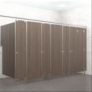 Elegante y moderno cubículo de baño de Hospital antihongos Tablero modular de acero inoxidable de alta calidad Ecológico Fácil instalación - Product Image 1