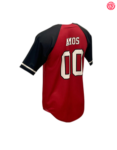 Chemise de baseball taille américaine 100% maille Polyester séchage rapide couleur personnalisée manches courtes boutons complets maillots de baseball - Product Image 4