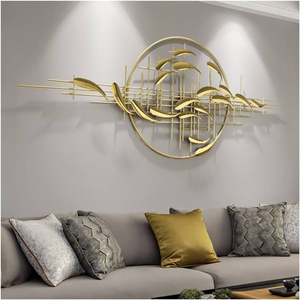 อุปกรณ์ตกแต่งผนังศิลปะทำจากโลหะแบบทันสมัยอุปกรณ์ตกแต่งผนังบ้านหรูหราคุณภาพสูงจากผู้จำหน่ายศิลปะแขวนผนังโลหะ - Product Image 4