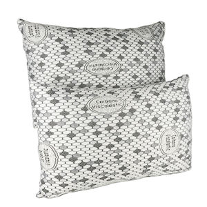 Tekno Confort Fibercop Pack 2 70cm Eco-Friendly Washable Medium Firmness <b>Visco</b> Flakes Silicone Hollow Fiber Premium Pillows - Product Image 5