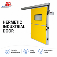 Porte coulissante robuste et durable pour entrepôt frigorifique, facile à nettoyer, surface résistante à la rouille pour ateliers d'entreposage frigorifique en usine
