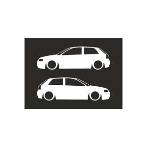 สติกเกอร์ติดรถแบบแบนสำหรับ A3 Audi รูปลอกติดรถระดับพรีเมี่ยมสำหรับการปรับแต่งอย่างมีสไตล์ - Product Image 1
