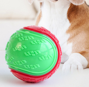 天然ゴム製犬用ボール ラテックス ペット用鳴き笛おもちゃ 歯磨き フェッチ 子犬用噛むおもちゃ 耐久性のあるおもちゃ TPR 優れた頑丈なボール 犬用 - Product Image 3