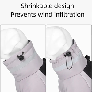 Veste d'hiver de luxe pour chiens imperméable et coupe-vent avec doublure en coton doux pour temps froid et neigeux - Product Image 4