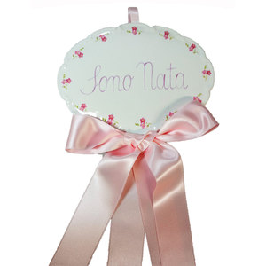Cocarde de Flores de Cerámica con Diseño Festoneado Estilo Shabby Chic - Product Image 1