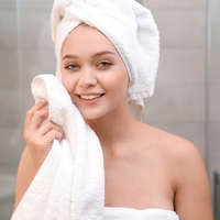 High Quality Organic Cotton Woven Plaid Customized Color Hair Turban Towel Quick Dry Water Absorbency Eco-Friendly Strong
