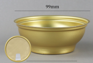 Bol spécial fruits dessert emballage jetable résistant aux hautes températures petit bol en or boîte en fer blanc - Product Image 5