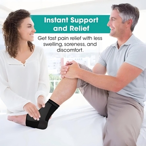 Custom Breathable Compression <b>Ankle</b> <b>Support</b> Sleeve Anti-Slip Elastic Sports Foot <b>Brace</b> for Men and Women - Product Image 2