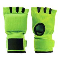 Bandes de boxe respirantes et élastiques à absorption rapide des chocs avec rembourrage en gel, évacuation de l'humidité, sangle de poignet réglable et support de maintien à crochet