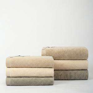 Juego de 2 Toallas de Algodón Mursalin para Cara y Baño con Diseño Simple y Superficie Suave de Hilo Sin Torsión - Product Image 1