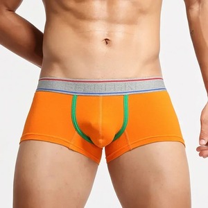 <b>Men's</b> <b>Underwear</b> Youth Fashion <b>Trunks</b> Skin Friendly Cotton Breathable Comfortable Sports Shorts Low-waisted U Convex Pouch Boxers - Product Image 3