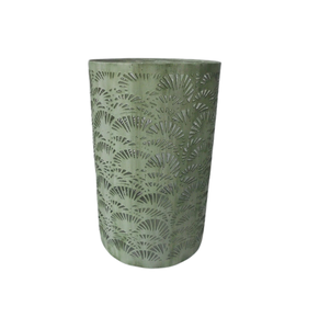 Soporte votivo redondo de hierro de calidad superior nuevo diseño blanco con tarro de vela antiguo de cobre para decoración de Navidad hecho a mano - Product Image 2