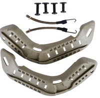 Adaptateur de casque de combat tactique Support de rails latéraux avec accessoires de vis de montage de lanière