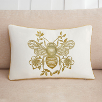 Housse de coussin en velours brodé floral, vente chaude, décoration moderne pour la maison, housses de coussin décoratives, conception et spécifications personnalisées