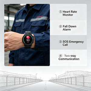 Reloj Inteligente 4G para Trabajadores con GPS, Llamadas, SOS, Detección de Caídas, Monitor de Frecuencia Cardíaca y Oxígeno en Sangre para Personas Mayores - Product Image 1