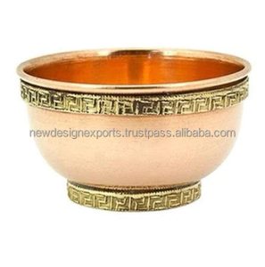 Cuenco de ofrenda de meditación de cobre puro de 3 pulgadas para uso en el hogar y difuminado de incienso para decoraciones rituales aromáticas - Product Image 6