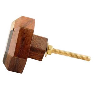 Pomo de Puerta Hexagonal de Madera, 65 Piezas, Color, Forma y Tamaño Personalizables, Hecho en India - Product Image 4