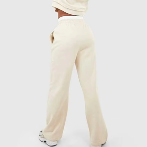 Conjunto de chándal para mujer Sudadera con capucha recortada y joggers de pierna ancha Ropa de calle de ajuste relajado Ropa de descanso informal Traje de dos piezas - Product Image 5