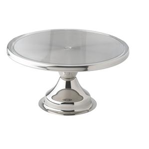 Soporte de pastel de metal con cristales colgantes Forma redonda Soporte de pastel de diseñador decorativo Calidad premium de la India - Product Image 1