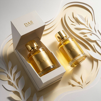 Flacon de parfum personnalisé sur mesure avec estampage à chaud professionnel et emballage cadeau élégant à ouverture angulaire