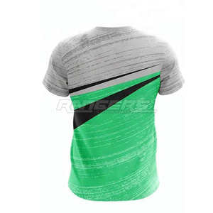 เสื้อยืดออกกำลังกายชายพิมพ์ลายแบบระเหิดเสื้อโพลีเอสเตอร์รัดรูปแห้งเร็วเสื้อออกกำลังกาย - Product Image 2