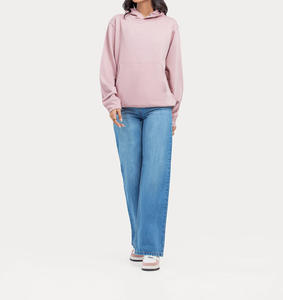 Fabricant ODM OEM de sweats à capuche pour femmes en coton 100% de haute qualité avec logo et couleur personnalisés, broderie sur le devant et impression de dessins animés - Product Image 2