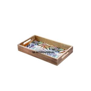 Aspecto real que sirve deliciosa comida y postre en hoteles Restaurantes Bandeja de madera para servir Restaurante Café Platos para servir - Product Image 1