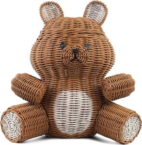 Jouet en rotin naturel fait à la main, écologique, décoration de chambre d'enfant - Product Image 4