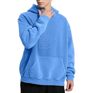 Dernier sweat à capuche hiver délavé à l'acide conçu sur mesure au Pakistan Style de rue unique avec motif solide col à capuche en gros - Product Image 2