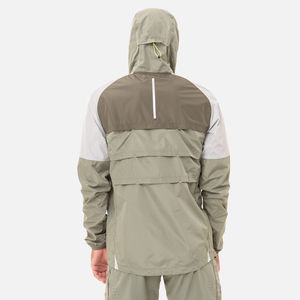Coupe-vent 100% coton de haute qualité pour hommes, matériau en nylon respirant, sweat à capuche zippé surdimensionné à séchage rapide pour l'hiver - Product Image 2