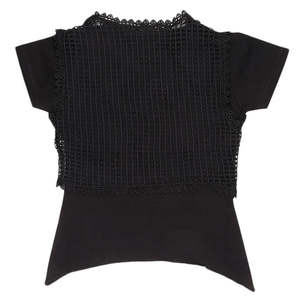 Girls Half Sleeve Fancy T-Shirt - Black - Product Image 2