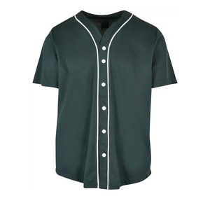 Maillot de baseball pour hommes Chemises boutonnées Sports d'équipe actifs Col en V respirant Personnalisable - Product Image 1