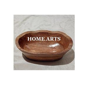 Wood Brown Color <b>Chocolates</b> Bowl Trending Design Customized Size Dessert Dates Serving Bowl For Best Selling - Product Image 1