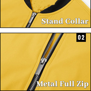 Chaqueta de bombardero para hombre, ropa de exterior de alta calidad, nueva chaqueta de bombardero transpirable de manga larga con cuello redondo al por mayor, ajuste relajado - Product Image 3