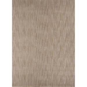 พรมขนสัตว์ทอมือลายเส้นโค้งสีเบจน้ำตาลขนาดใหญ่รูปทรงสี่เหลี่ยมผืนผ้าลายทางสามมิติสีพื้นสำหรับบ้าน ห้องโถง ห้องนั่งเล่น ห้องนอน-Hwl-55 - Product Image 1