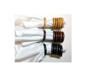 Ronds de serviette décoratifs en bois de haute qualité pour ustensiles de cuisine et restaurants pour pièce de forme ronde - Product Image 2