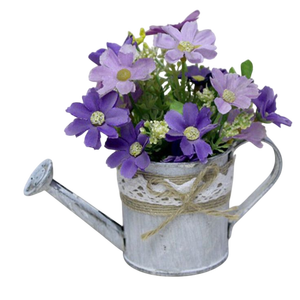 Vase à fleurs galvanisé de luxe moderne et jardinière en métal avec poche murale pour la décoration de la maison et du jardin pour la maison - Product Image 5