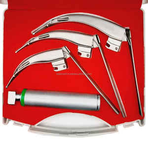 Ensemble de Laryngoscope McCoy réutilisable avec lames à pointe flexible de tailles 1 2 3 et manche moyen certifié CE et marque privée OEM disponible - Product Image 3