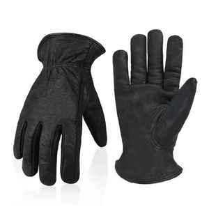 Guantes de conducción de cuero de cabra Premium para protección de manos Trabajo de seguridad industrial Guantes de conducción de cuero suaves y cómodos - Product Image 5