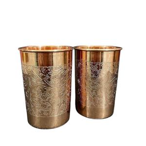 World Craft Impex 1500ML Eco-Friendly Pure <b>Copper</b> Water <b>Jug</b> Set 2 <b>Copper</b> Glasses Classic Metal Drinkware Custom Logo Restaurant - Product Image 6
