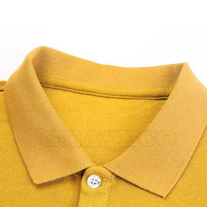 Los hombres más vendidos para camisetas polo Ropa informal de punto transpirable con patrón sólido Precio bajo en stock - Product Image 3