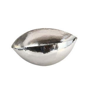 Tazón de frutas martillado de aluminio de diseñador, la mayor calidad, tamaño personalizado, frutas secas, dátiles, tazón para servir en la India - Product Image 6