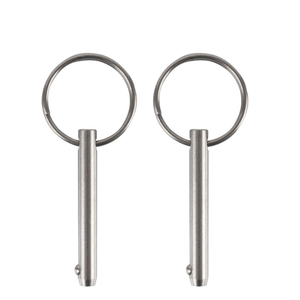 Pasador de liberación rápida de acero inoxidable 304 de alta resistencia con anillo de tracción, pasador de bloqueo de bola métrico estándar personalizado - Product Image 1