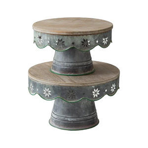 La mejor calidad de madera superior y soporte de pastel de Metal fiesta hogar restaurante decoración de pastel de boda soporte a bajo precio - Product Image 1
