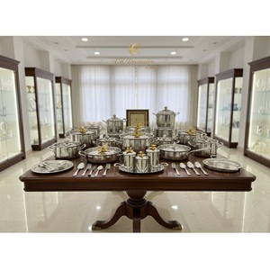 Juego de Ollas de Cocina de Lujo con Acabado Dorado Martillado, Olla de Acero Inoxidable con Tapa, Juego de Cacerolas de Cocina al por Mayor - Product Image 3