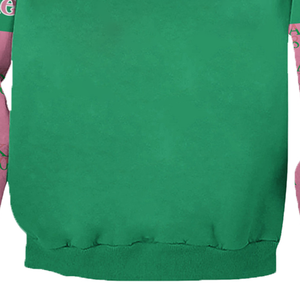 Col côtelé col rond surdimensionné Streetwear sweat respirant durable sérigraphie à capuche imprimé pour l'hiver - Product Image 6